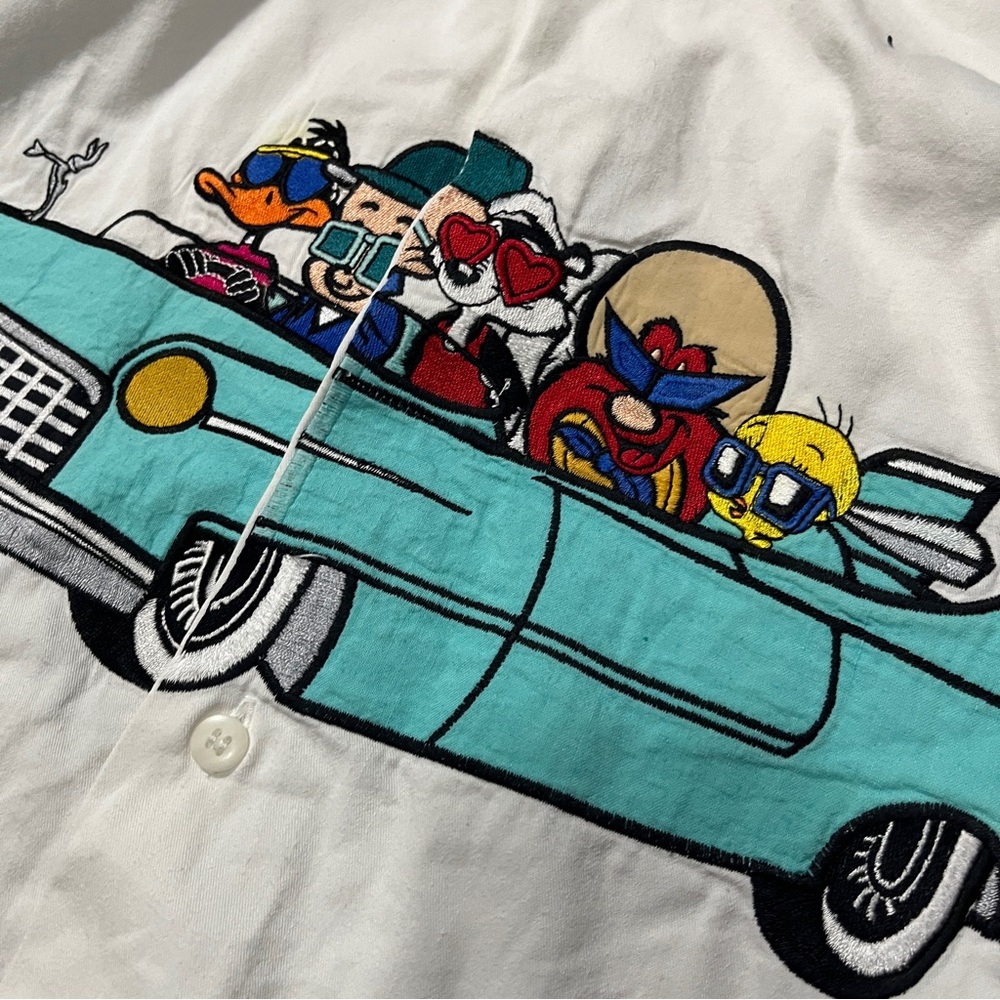 ACME Clothing Co. Vintage Looney Tunes Lowrider Button Up Shirt (L) - Picture 2 of 9